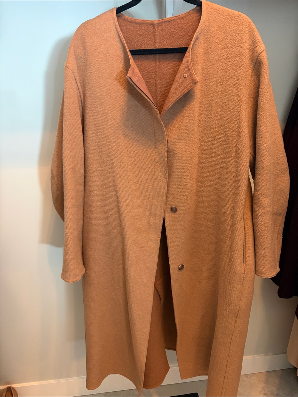 Uniqlo Tan Longline Trench Coat